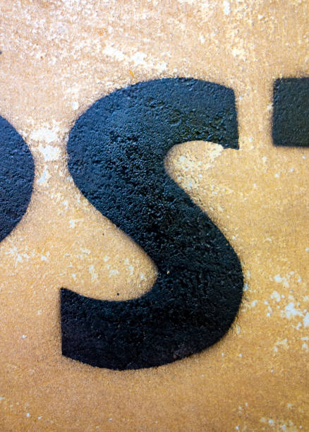 istock Written Wording in Distressed State Typography Found Letter S 1163021184
