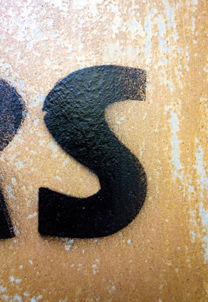 istock Written Wording in Distressed State Typography Found Letter S 1163021229