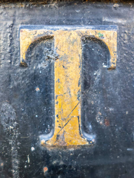 istock Written Wording in Distressed State Typography Found Letter T 1163021452