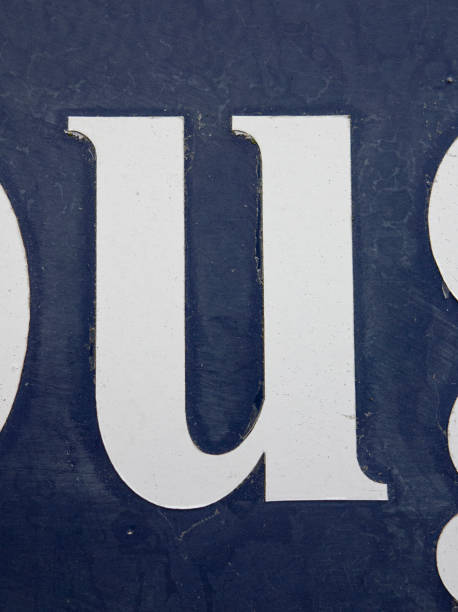 istock Written Wording in Distressed State Typography Found Letter u 1163022001