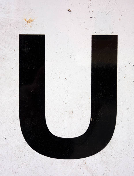 istock Written Wording in Distressed State Typography Found Letter u 1163022048