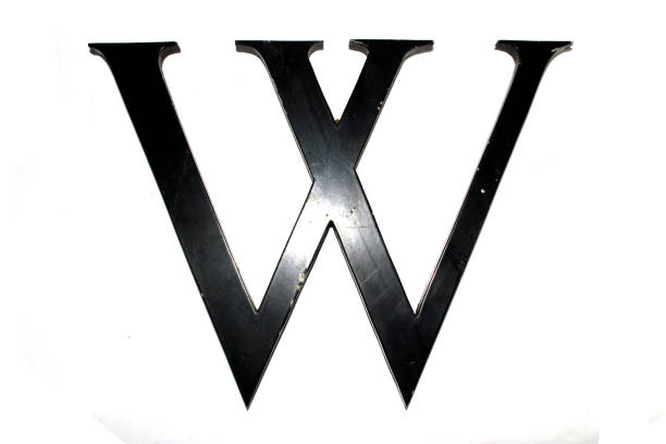 istock Written Wording in Distressed State Typography Found Letter W 1163022079