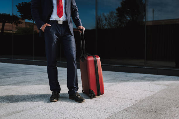 istock Elegant office employee is going on trip 1163022096