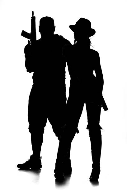 istock Sexy Gangster Silhouette 1163023585