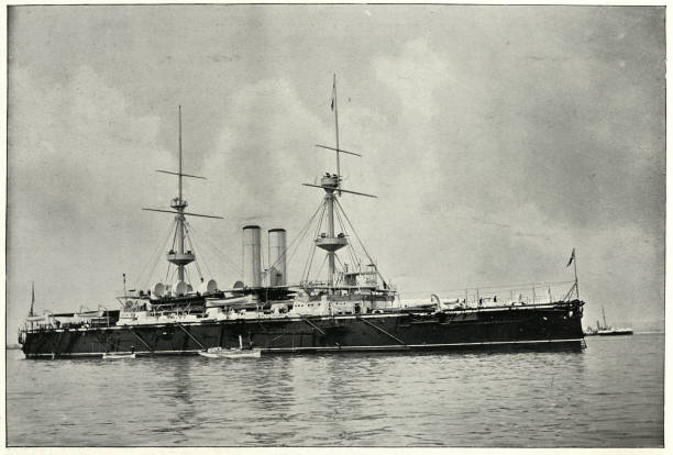 istock Royal Navy warship, HMS Empress of India, Battleship 1163024733