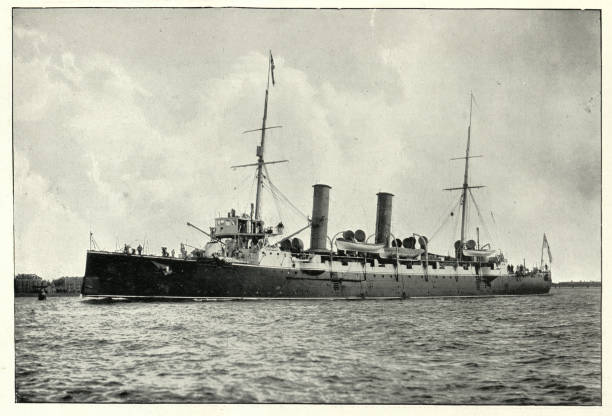istock Royal Navy warship, HMS Charybdis, cruiser 1163024811