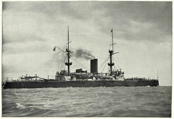 istock Royal Navy warship, HMS Royal Oak (1892), Battleship 1163025394