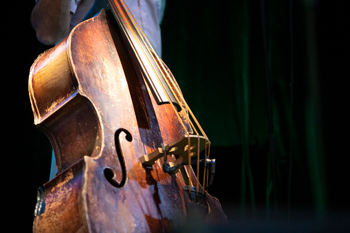 Double Bass (Kontrabass) on stage