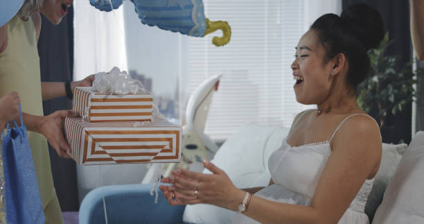istock Friends surprising young mother 1163030436