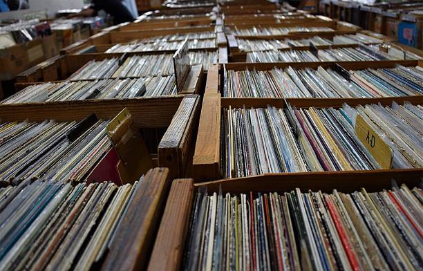 istock Vinyl albums for sale 1163035151