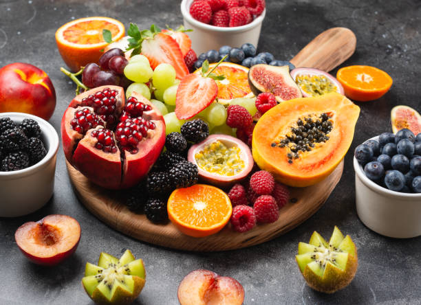 istock Delicious rainbow fruits 1163051901