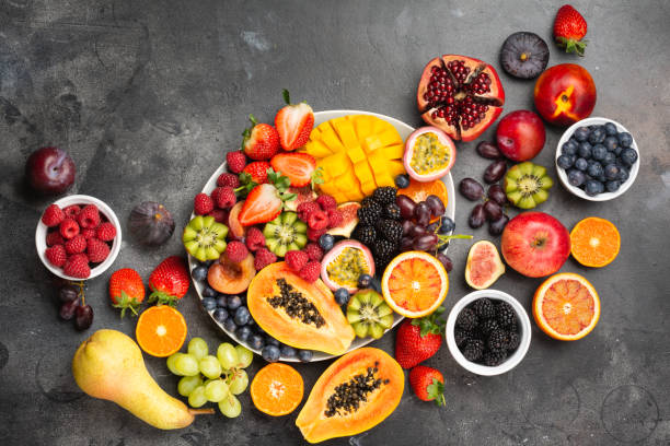 Delicious rainbow fruits