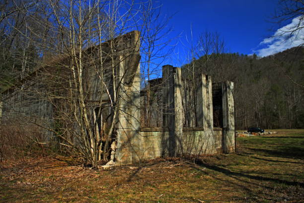 Abandoned stone cottage in the Delaware Water Gap National Recreation Area
