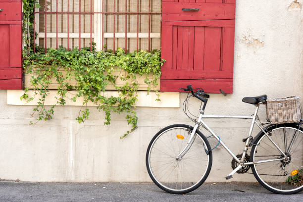 istock Bicycle in front of house 1163074276