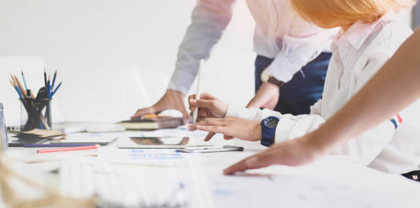 istock Team of ux ui designer at work 1163075690