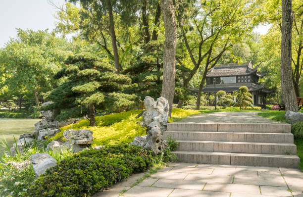 istock traditional chinese garden 1163087933