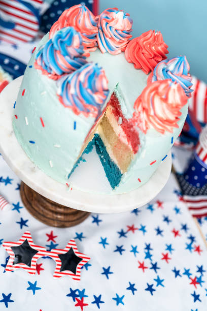 istock Cake, cookies, and fruit and vegetable snack tray 1163088823