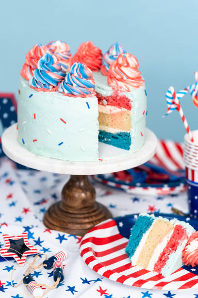 istock Cake, cookies, and fruit and vegetable snack tray 1163088828