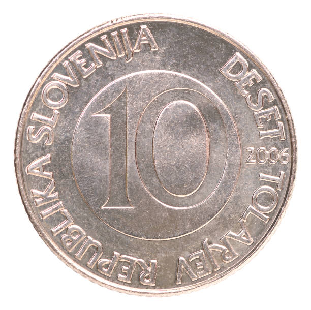 Isolated Tolar Coin - Slovenia