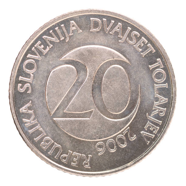 istock Isolated Tolar Coin - Slovenia 1163090437