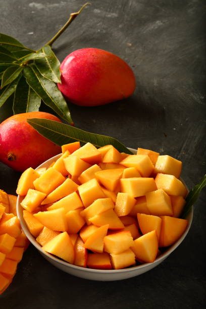 istock Delicious mango and  salad fruit juice 1163093174