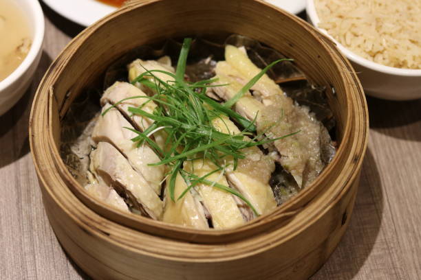 istock Hainanese steamed chicken 1163094055