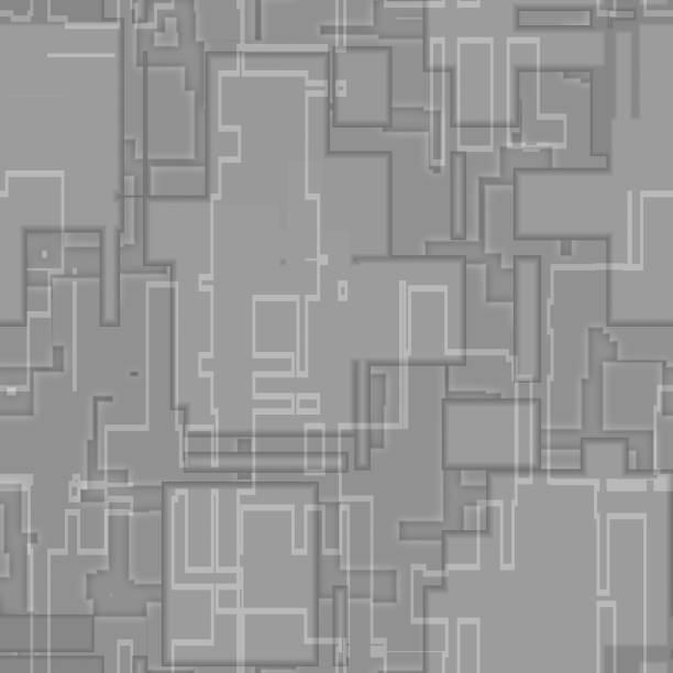 istock Spaceship hull texture or pattern. Seamless SciFi Panels. Futuristic illustration 1163094193