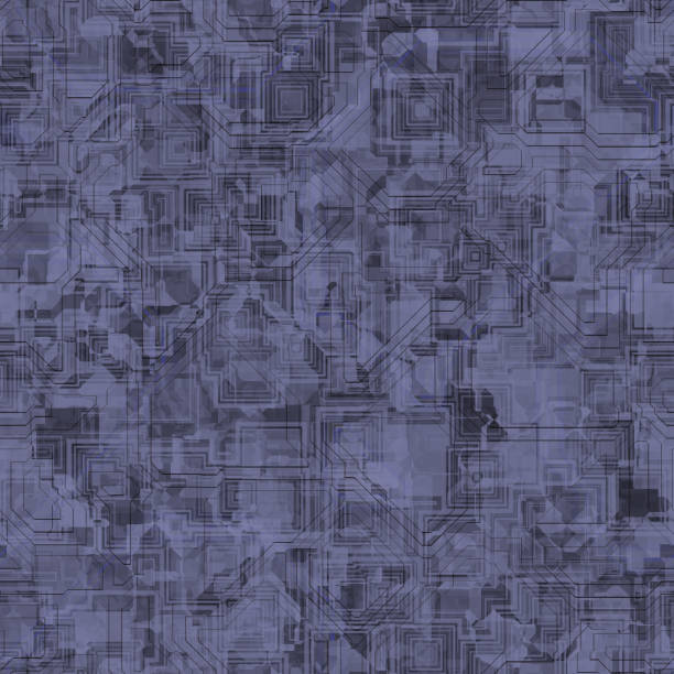 istock Spaceship hull texture or pattern. Seamless SciFi Panels. Futuristic illustration 1163094233