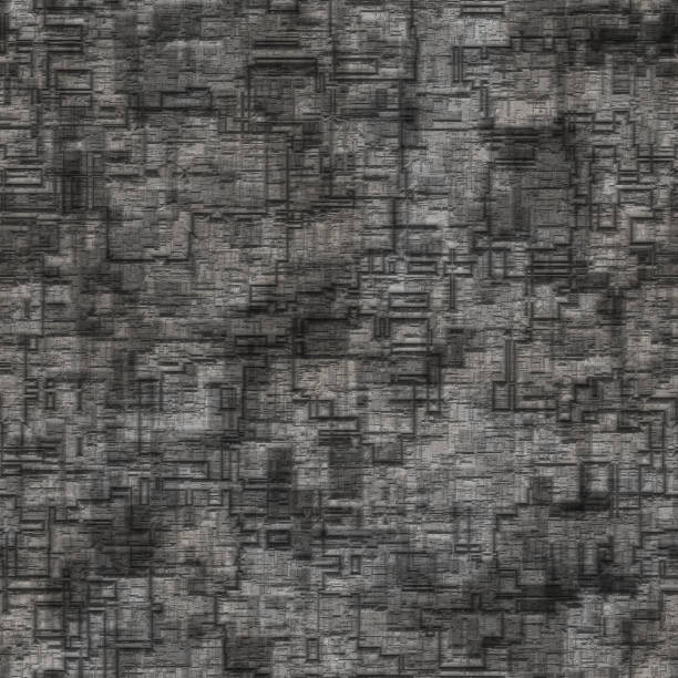 istock Spaceship hull texture or pattern. Seamless SciFi Panels. Futuristic illustration 1163094238