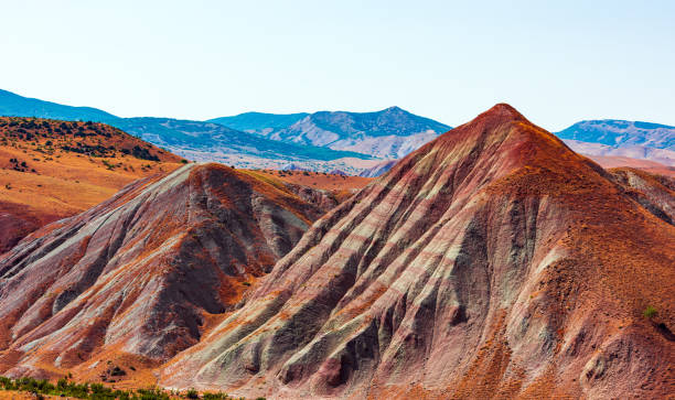 istock Amazing beautiful  red mountains landscape 1163099274