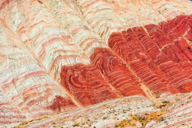 istock Amazing beautiful slopes of red mountains 1163099315