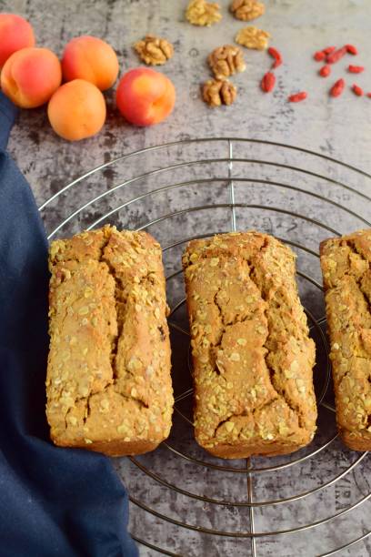 istock Homemade apricot goji berry walnut oat bread 1163101502