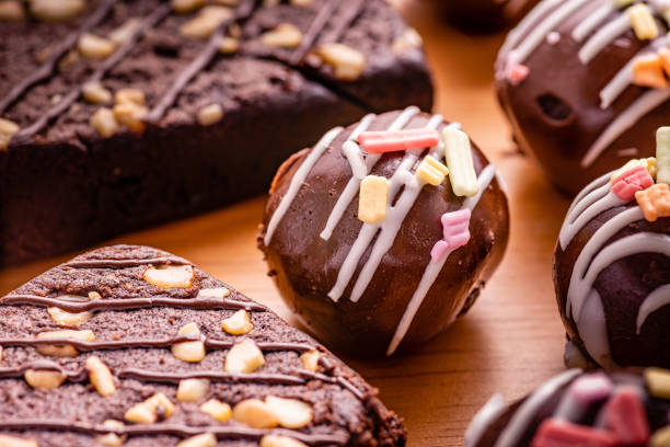 istock chocolate ball with topping and brownies 1163104277