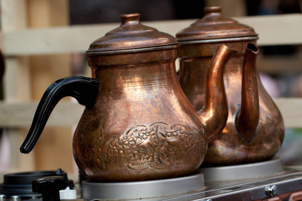 istock in copper kettles brewed coffee in a cafe 1163120464