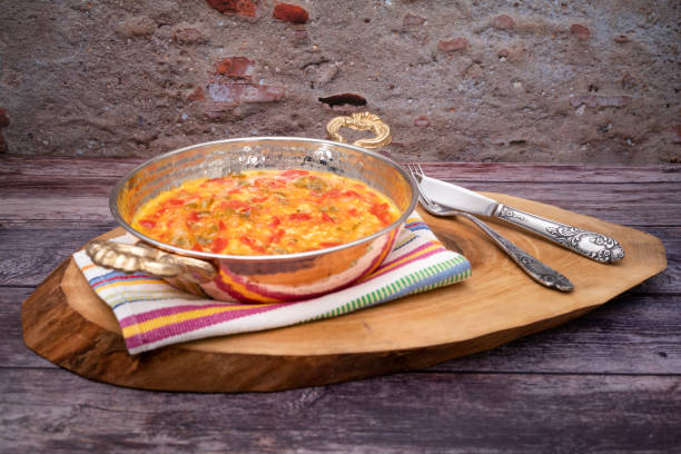 istock Melemen ,eggs with tomatoes and hot green peppers for breakfast 1163121584
