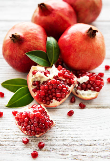 istock Ripe pomegranate fruits 1163121667