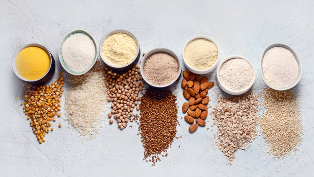 Various gluten free flour