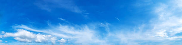 istock Panorama sky with cloud on a sunny day. 1163127338