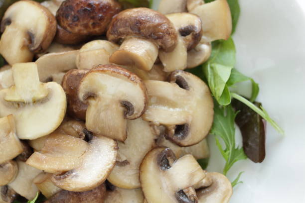 istock Vegetarian food, mushroom stir fried 1163128457