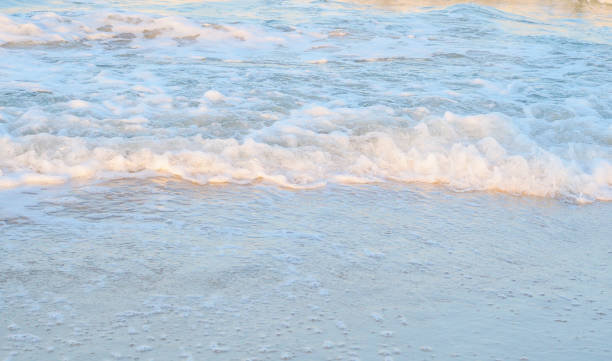 istock Wave & Sand beach background , holiday or relax in summer concept. 1163128458