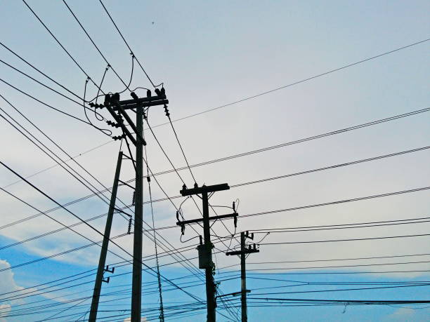 istock electric pole sky and technology radio line power 1163130277