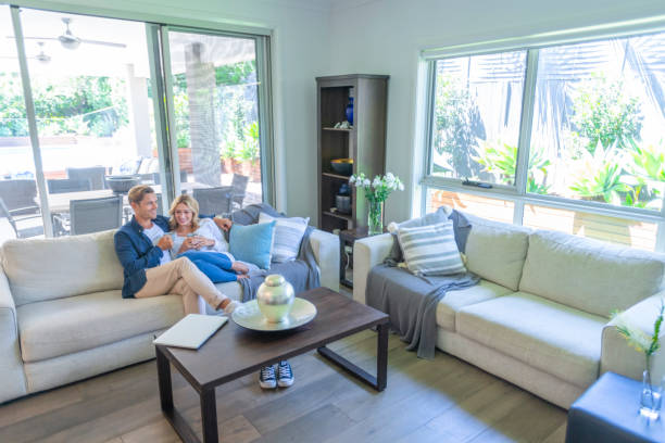 istock Couple relaxing on the sofa. 1163139014