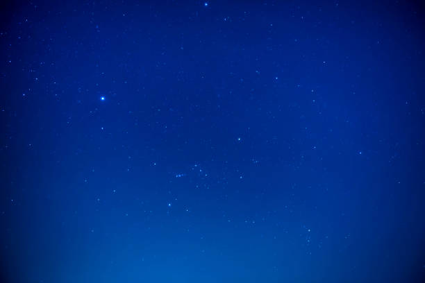 istock Night dark sky with bright stars 1163144492
