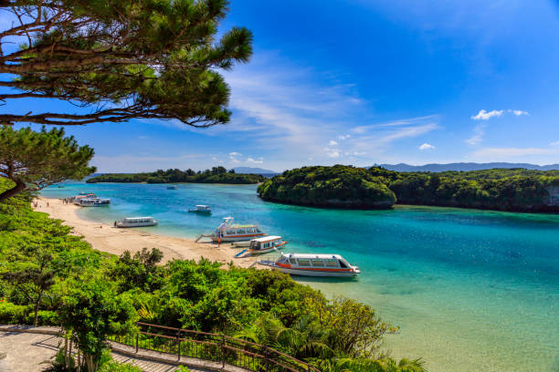 Ishigakijima Summer's Kawahira Bay stock photo