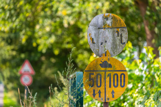 istock an old shield decorates the crossing of a  bridge 1163150015