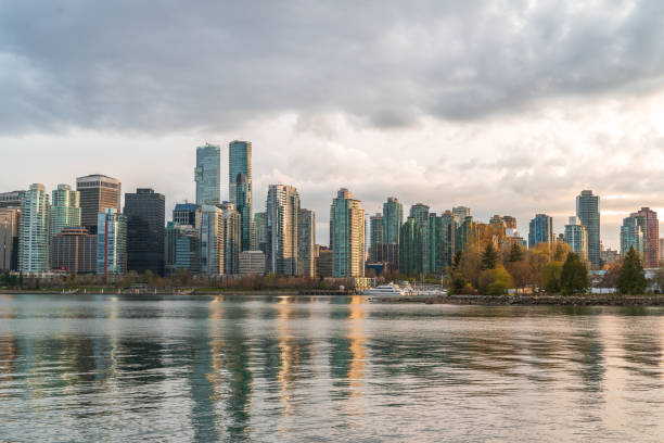 istock Vancouver Cityscape at Sunset 1163154983