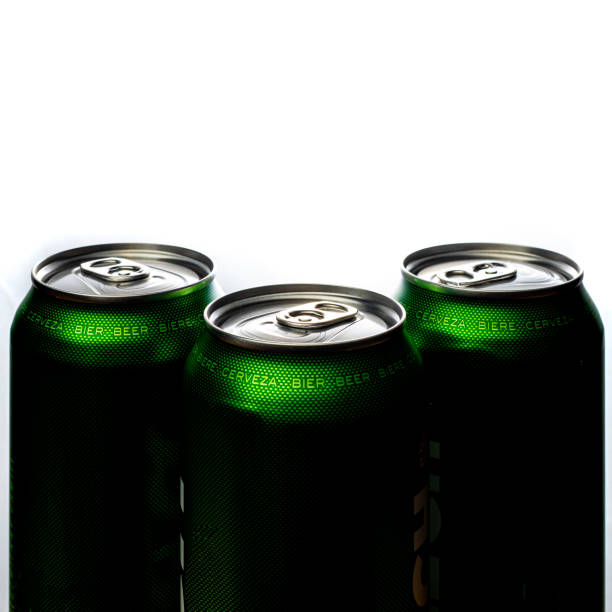 istock Three green cans of beer. 1163155289