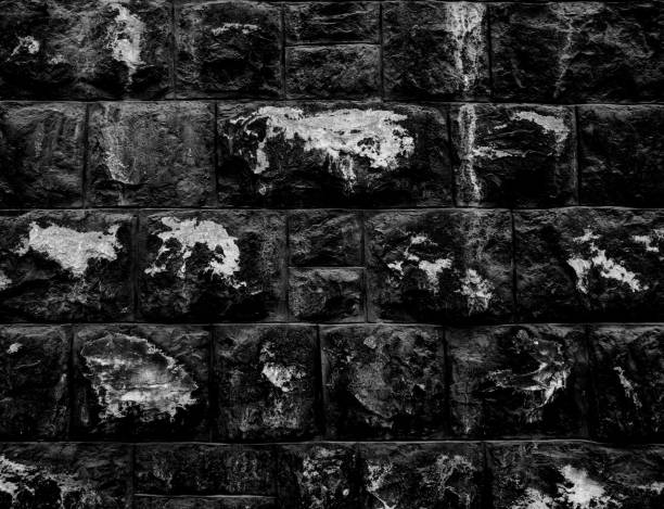 Grunge old black and white copy space wall grunge vintage texture.