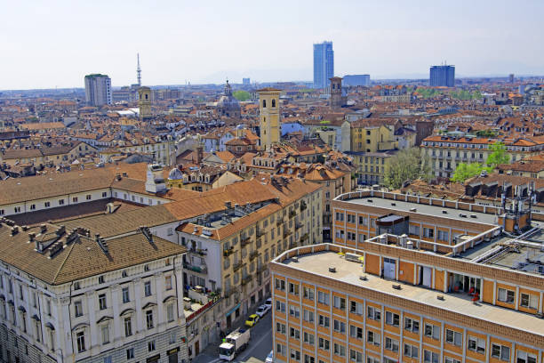 istock Aerial view of Turin Rooftops 4 1163163047