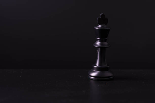 istock chess set white chess pieces isolated on black background 1163163952